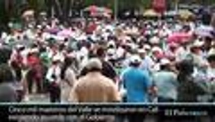 Educadores de todo el Valle marcharon por las calles de Cali