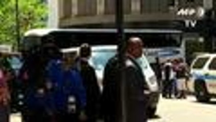 Una aficionada se lanzó sobre Lionel Messi en Chicago