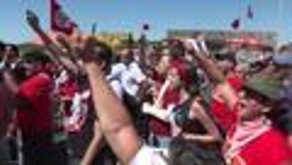 El apoyo a Dilma Rousseff a las afueras del Senado