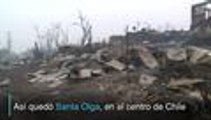 En video: Santa Olga, el pueblo chileno que fue devastado por las llamas