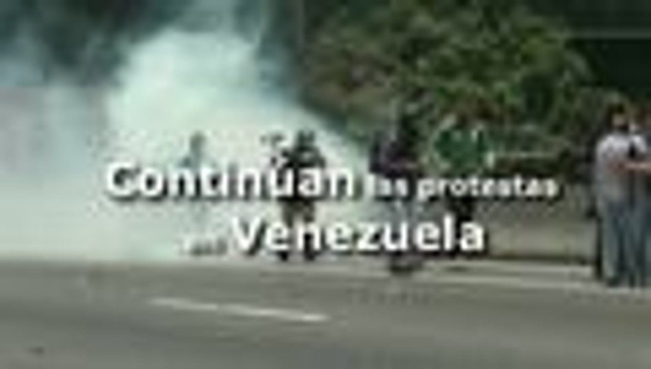 Continúan las protestas en Venezuela