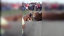 Video: dos heridas deja accidente en el que una carretera 'se tragó' a un vehículo en Bolivia
