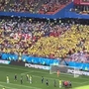 Gol Juan Fernando Quintero desde la tribuna de arriba.