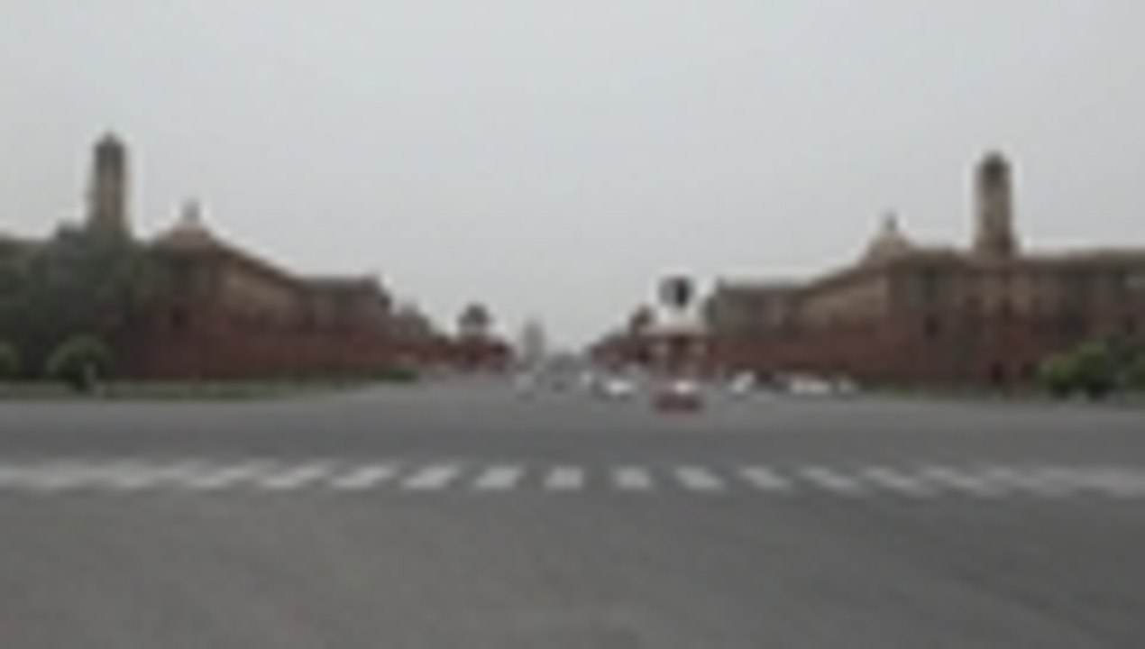 El polvo eleva la polución por encima de niveles tóxicos en Nueva Delhi, India