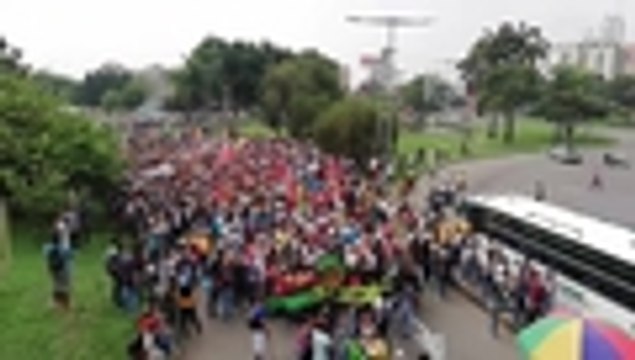 Así avanza la marcha de estudiantes y docentes este jueves en Cali 2