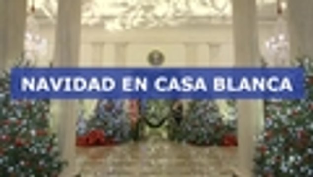 Melania Trump apuesta por patriotismo en decoración navideña de Casa Blanca