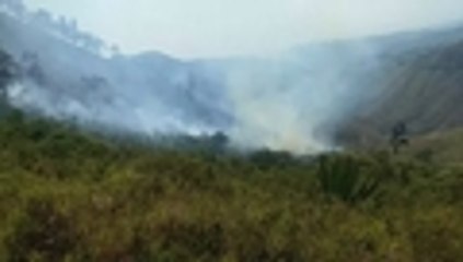 Gran incendio en la vereda La Castilla, oeste de Cali