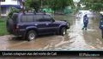 Video: calles inundadas y problemas de movilidad por lluvias en el norte de Cali