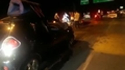 Dos heridos deja un choque múltiple en la salida sur de Tuluá