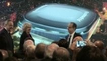 Florentino Pérez presenta el nuevo Santiago Bernabéu, estadio del Real Madrid