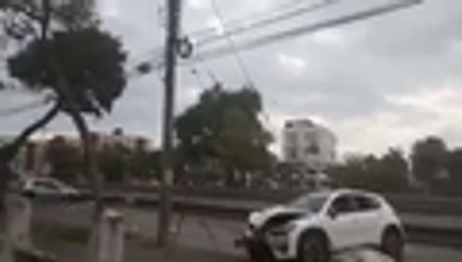 Así quedaron los vehículos tras accidente de tránsito en sur de Cali