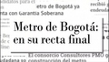 En video: abren licitación del Metro de Bogotá: seis consorcios están en la puja