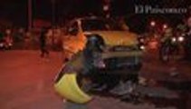 Video: cuatro heridos dej√≥ el choque de dos taxis al sur de Cali