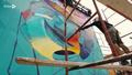 Vea cómo un mural le cambió la 'cara' a una esquina del barrio Obrero