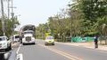 Video: caravana con papel periódico partió a Venezuela