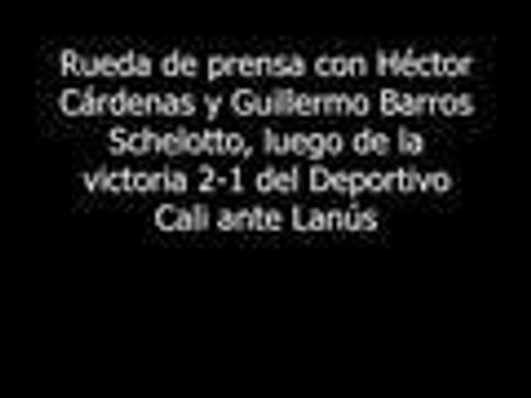 Lanús no merecía ni empatar ante Deportivo Cali : Guillermo Barros Schelotto