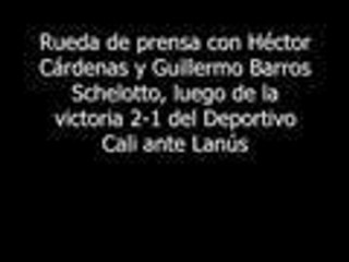 "Lanús no merecía ni empatar ante Deportivo Cali": Guillermo Barros Schelotto
