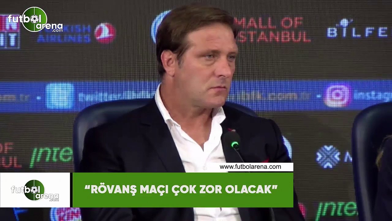 Pedro Martins: "Rövanş maçı çok zor olacak"