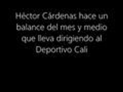 “Deportivo Cali necesita un 9 clásico”: Héctor Cárdenas