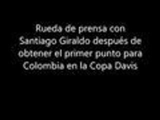 Santiago Giraldo gan√≥ el primer punto para Colombia en la Copa Davis