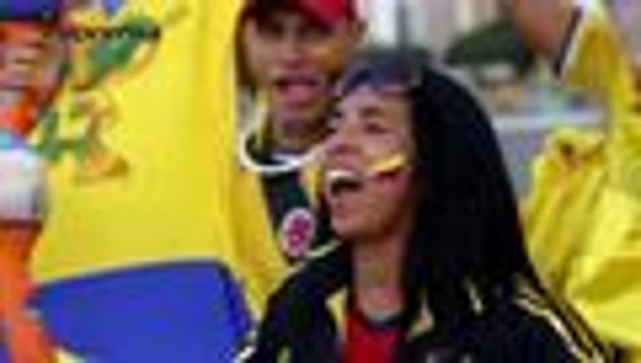 Locura total en Brasilia por la victoria de la selección Colombia