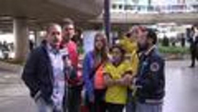 Cale√±os que se apasionan por la selecci√≥n Colombia en Brasil 2014
