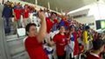 Hinchas chilenos, optimistas con su selección para Octavos de Final
