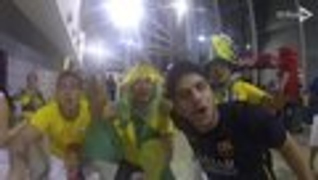 Los hinchas colombianos en Brasil, orgullosos de la selección a pesar de la eliminación