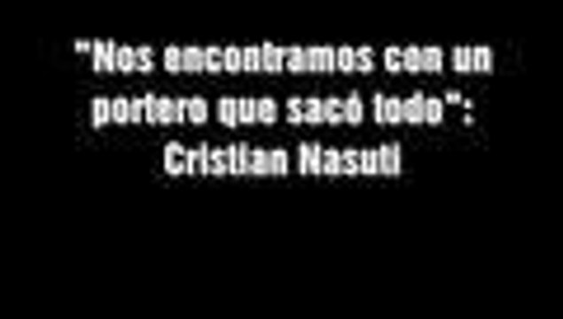 “El arquero de Peñarol estaba iluminado”: Nasuti, defensa del Deportivo Cali