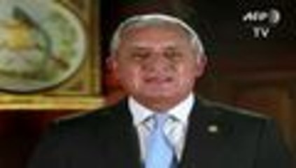 En video: presidente de Guatemala pide perdón