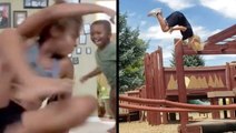 Mom's Got Ninja Moves & 7-Year-Old Parkourist Conquers The Playground