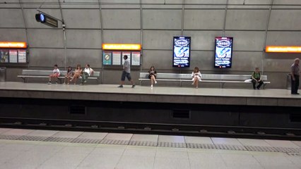 BDMV-169 Aruna & Hari Sharma at Casco Viejo  Metro Station for Moyoa Plaza Bilbao, Spain Aug 05, 2019