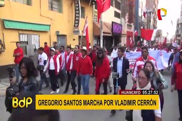 Télécharger la video: Huancayo: Gregorio Santos encabezó marcha a favor de Vladimir Cerrón