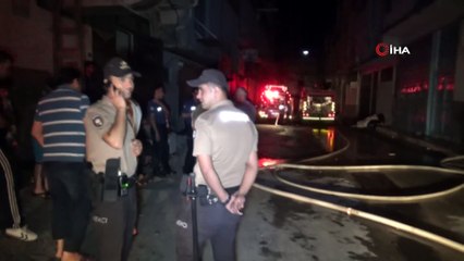 Triko atölyesinde çıkan yangın korkuttu