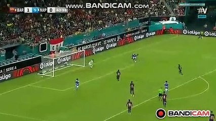 Own Goal Umtiti (1-1) SC Napoli vs 	FC Barcelona