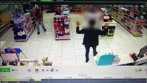 Câmera de monitoramento flagra ação de ladrões em farmácia na Rua Jacarezinho