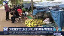 Des livreurs sans-papiers de Chronopost réclament leur régularisation