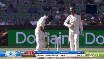 Ind vs Aus II Tim Paine sledges Rishabh Pant II Caught on Stump Mic