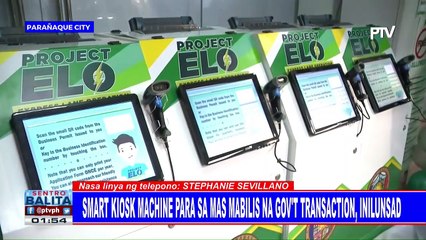 Smart kiosk machine para sa mas mabilis na gov't transaction, inilunsad