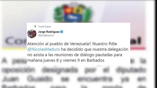 Maduro no asistirá en Barbados a las negociaciones con la oposición
