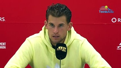 ATP - Montréal 2019 - Dominic Thiem, from clay to hard : "The transition, it's keep going"