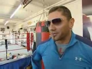 Undertaker and Batista at Manchester Gym