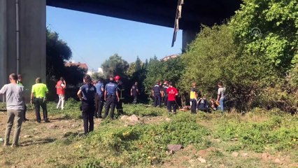 Kamyonetle çarpışan kamyon viyadükten düştü: 1 ölü, 1 yaralı - KOCAELİ