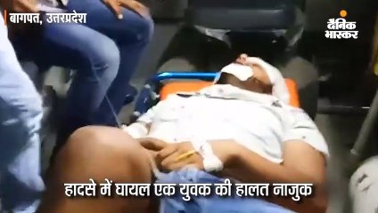 ट्रक ने पीछे से कार में टक्कर मारी