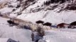 Devastating Avalanche accident caught on Camera, destroys houses MUST WATCH