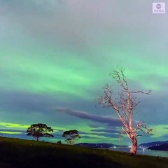 Kuzey ışıklarının hızlandırılmış görüntüleri