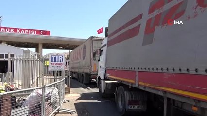 Cilvegözü Sınır Kapısı'nda bayram öncesi tır yoğunluğu