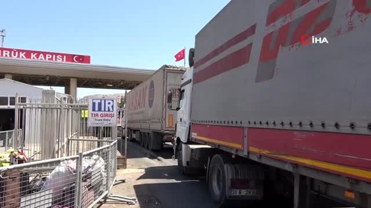Cilvegözü Sınır Kapısı'nda bayram öncesi tır yoğunluğu