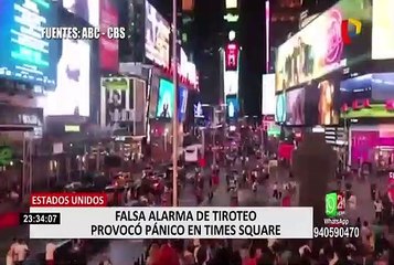 Pánico en EEUU: al menos 9 heridos por estampida humana en Times Square