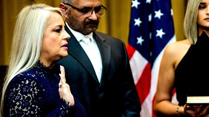 Justice Secretary Wanda Vazquez sworn in as Puerto Rico governor